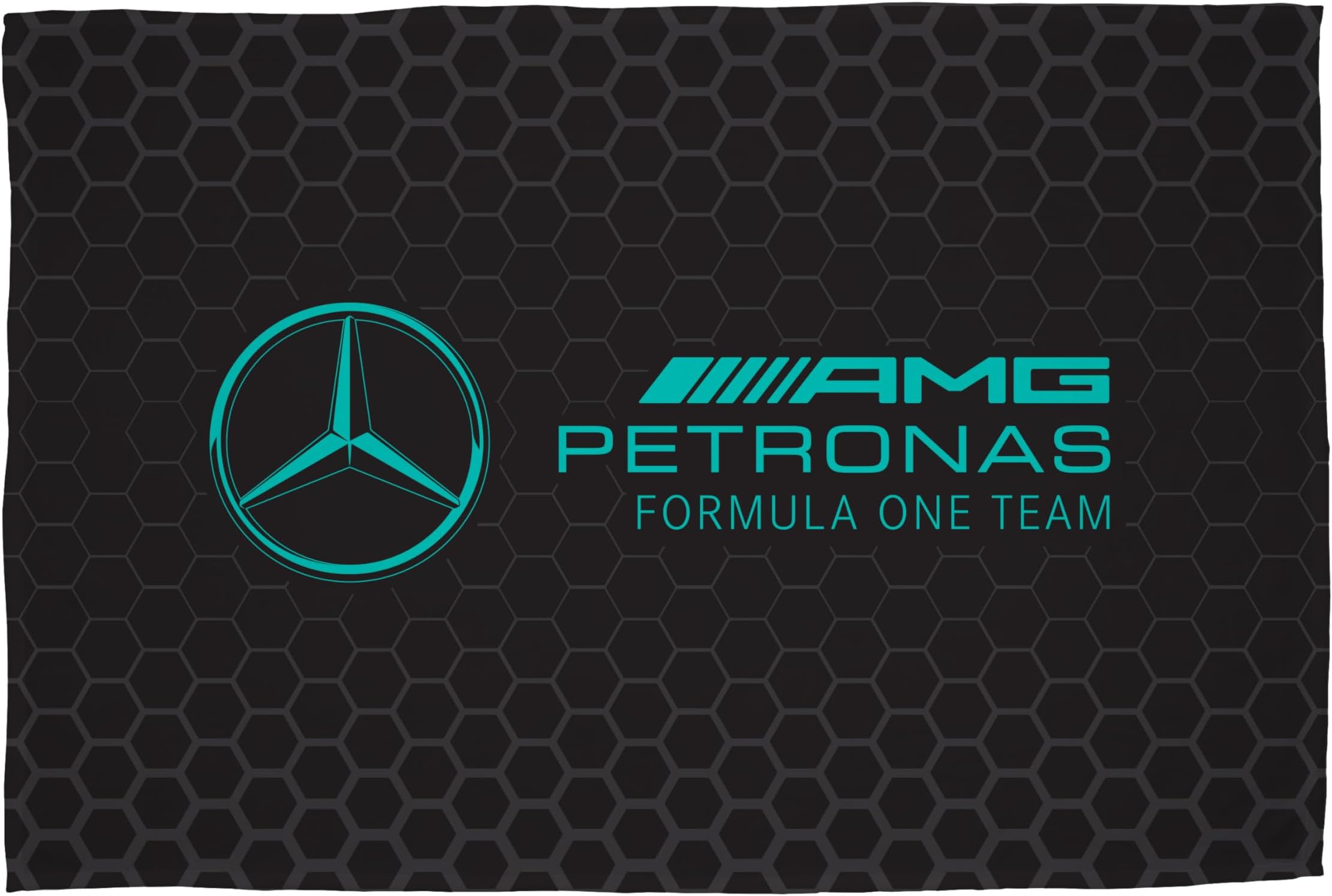 – Character World Mercedes AMG Petronas Official Fleece Blanket | Super Soft Warm Black Throw, Stealth Formula One Design | Perfect For The Bedroom, Camping & Sleepovers 100 x 150cm, MAPTLTFL001UK