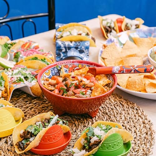 Miniatura 4 de Prepara Tazón para taco, rojo, 6 pulgadas
