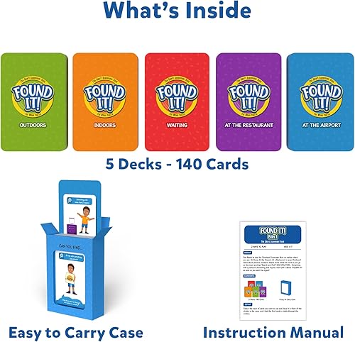 Miniatura 5 de Skillmatics Juego de cartas  Found It 5 en 1 Megapack, búsqueda del tesoro para niños, divertido juego familiar, regalos para edades de 4 a 7 años