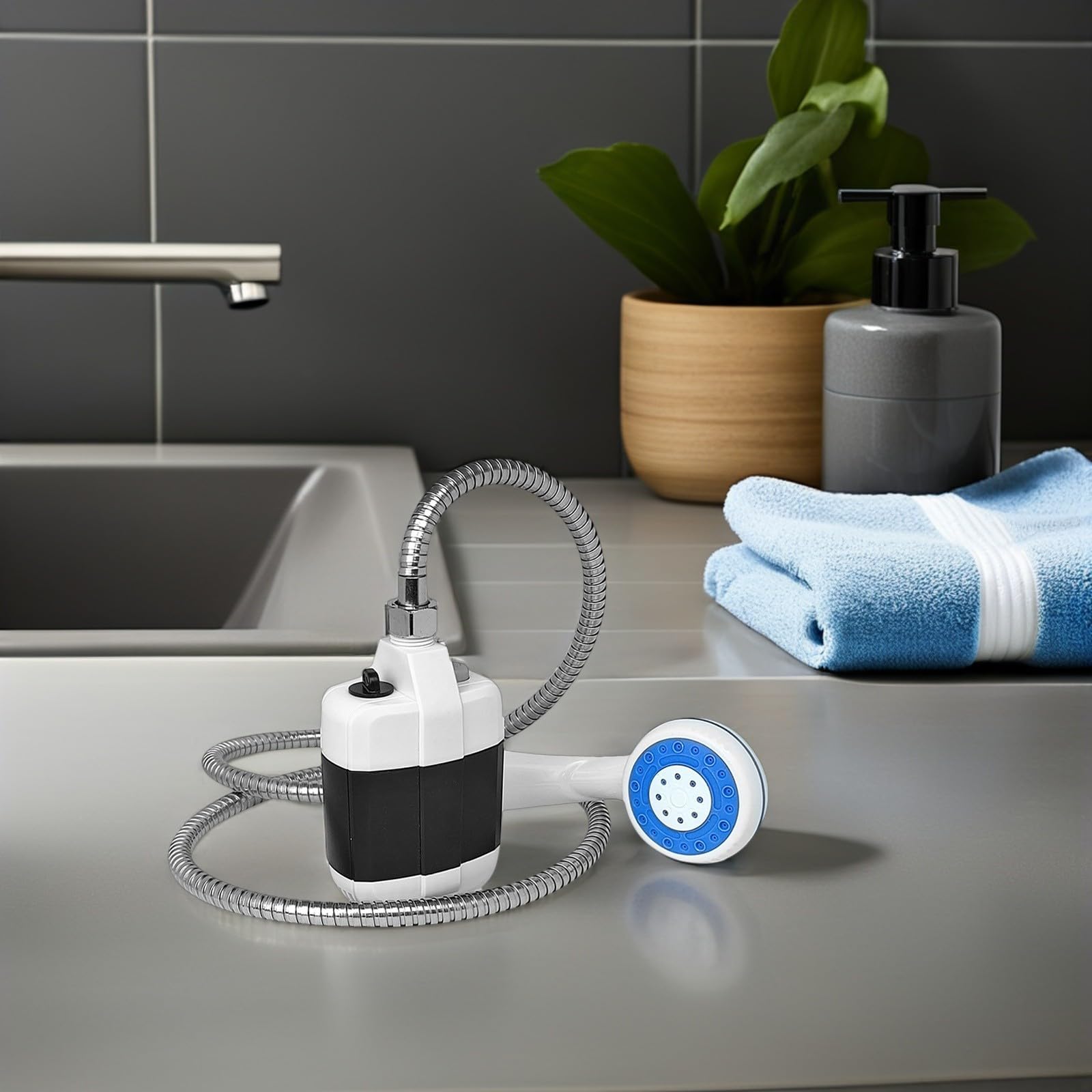 Ducha Portátil de Camping USB Recargable, Pulverizador Exterior Compacto