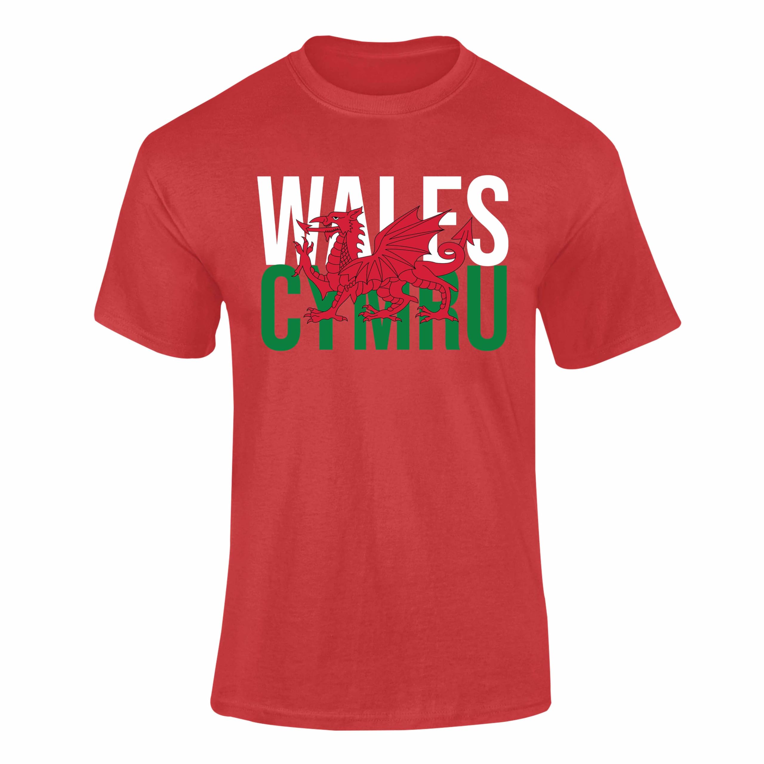 Cymru Wales Rugby Shirt Welsh Supporter Tee Kids Adults Sports 2R13 Red