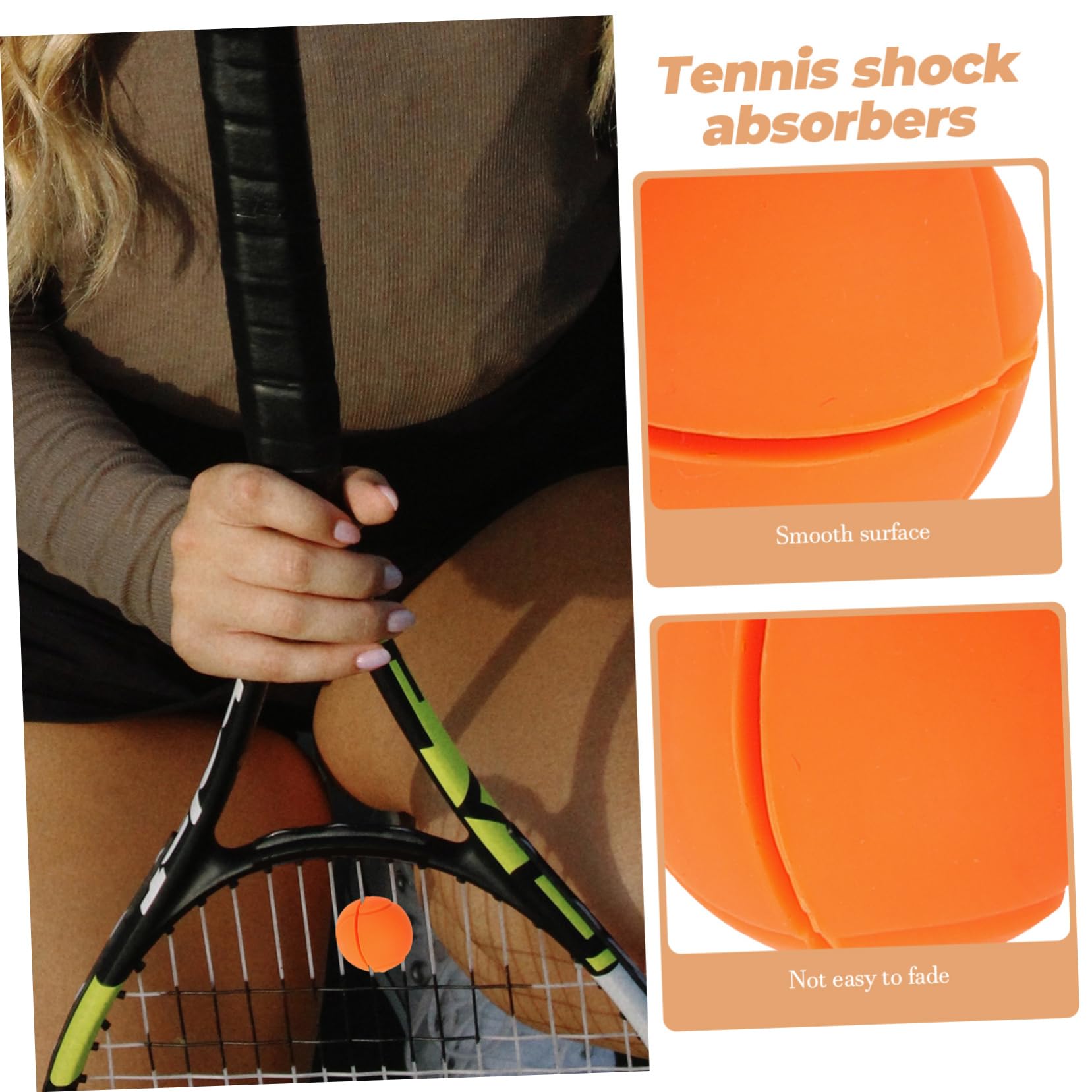 Mikikit 16stücke Tennisracket Dämpfer Vibrationen Reduzieren Mit Stoßdämpfenden Kunststoffdämpfern Für Tennisschläger Farbenfrohe Absorber Für Tennisliebhaber
