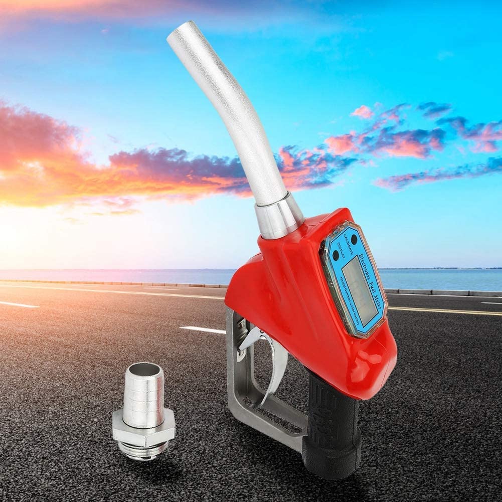 Pistola Gasolio Automatica AC-15A, Pistola per carburante con ugello erogatore misuratore di flusso, per contatore Carburante Ugello, per carburante per benzina, diesel, gasolio