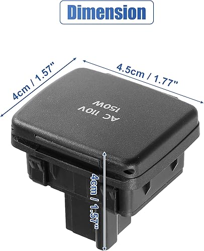 Miniatura 3 de X AUTOHAUX BC3Z-19N236-A para Ford Explorer 2011-2015 para Lincoln Navigator 2011-2014 Consola central Consola trasera Enchufe de toma de corriente