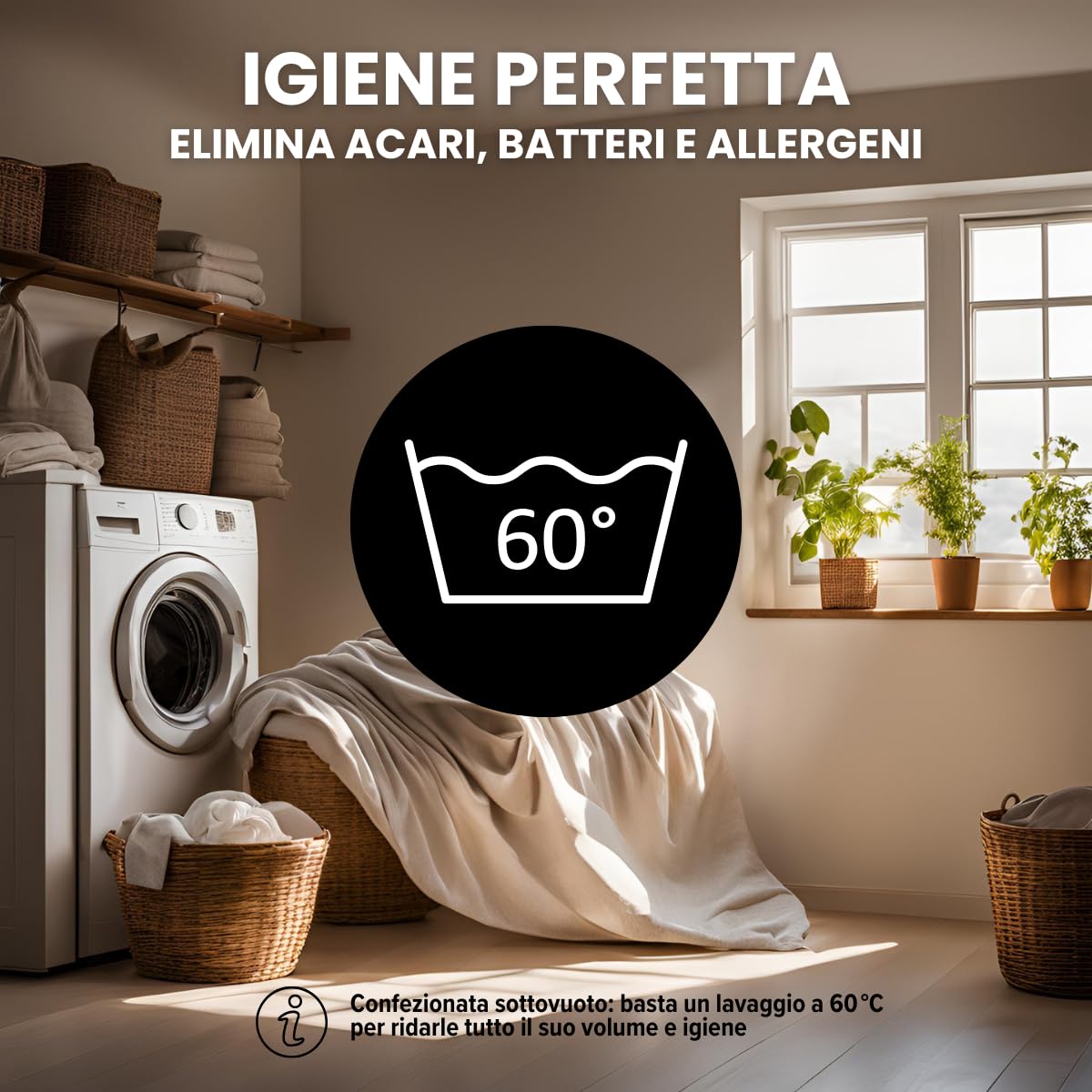DREAMWAY Piumino Invernale 220x240 cm - 450 g/m² Caldo - Antiacaro