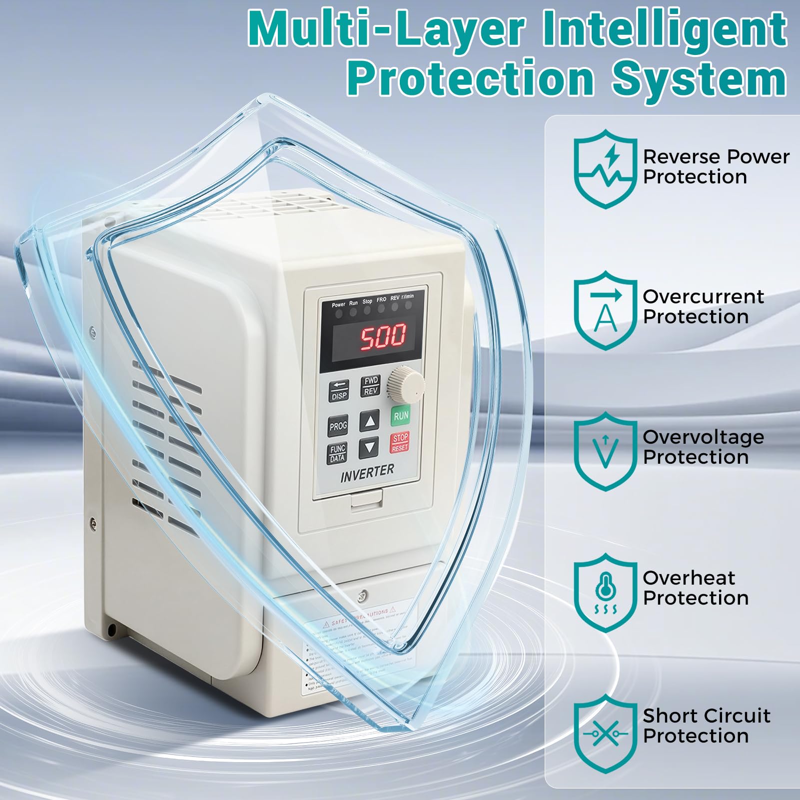 2.2KW 220V Variador de Frecuencia Monofasico Control de Velocidad
