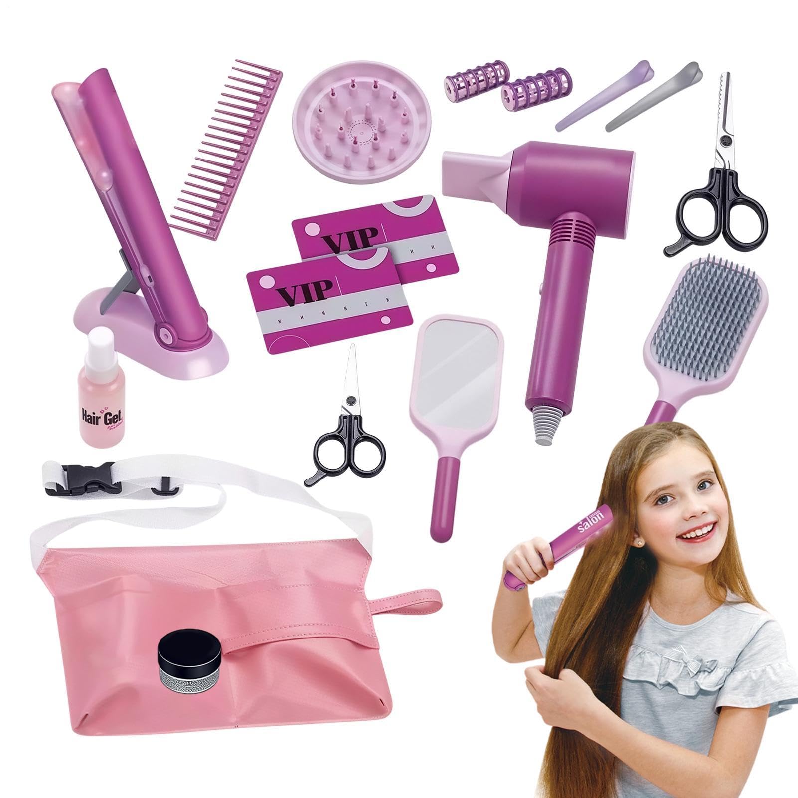 Giochi salone capelli per bambina Set Realistico da 17 Pezzi per