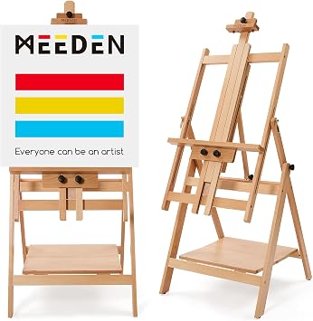 MEEDEN Large Studio Artist Easel: Heavy Duty H-Frame Easel for Painting