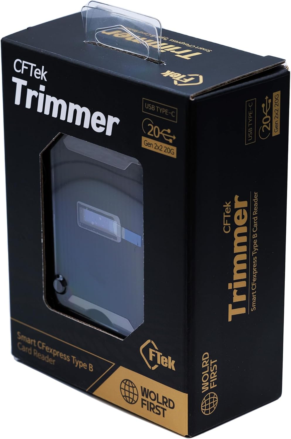 CFTek CFexpress Type B Card Reader with Temp & Health Monitor | High-Speed 20Gbps Data Transfer | Data Restore Tool for Professional Photographers & Videographers