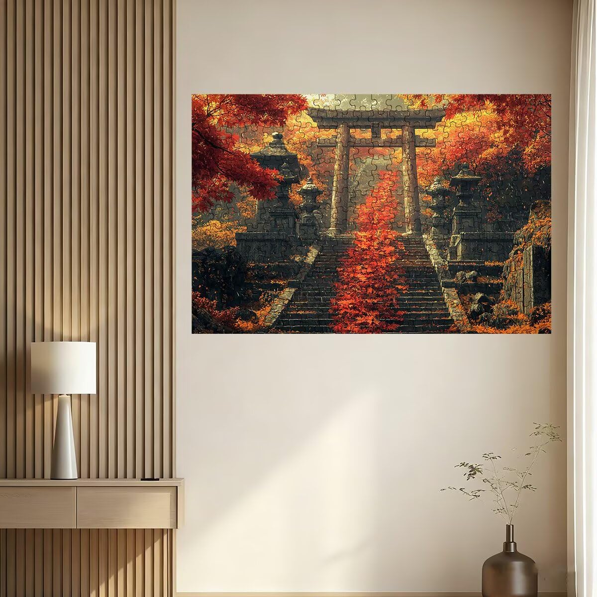 Puzzle 2000 Pezzi Autunno, Puzzle Retrò per Adulti, Puzzles in Legno Intrattenimento Creativo, Divertimento, Puzzles Educativi Classici con Confezione di Alta Qualità Idea Regalo Donna Decor -3262