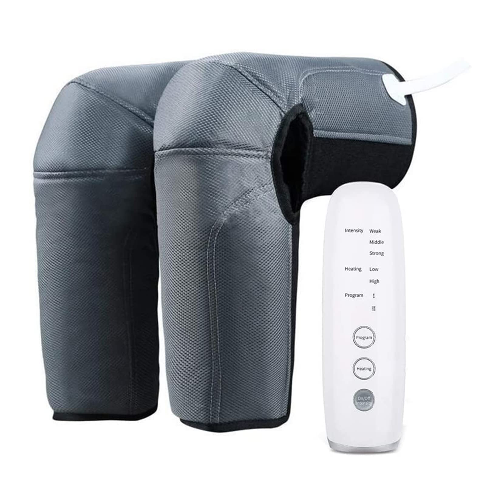 Masseur jambe compression air avec chauffage mollets genoux cuisses 3 intensités 2 modes