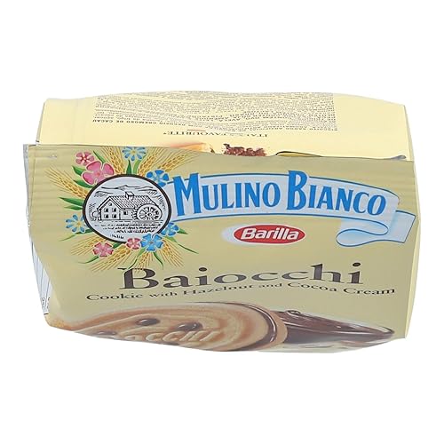 Miniatura 10 de Mulino Bianco Baiocchi - Galletas de sándwich con relleno de crema de avellanas de chocolate paquete de 10 705 onzas