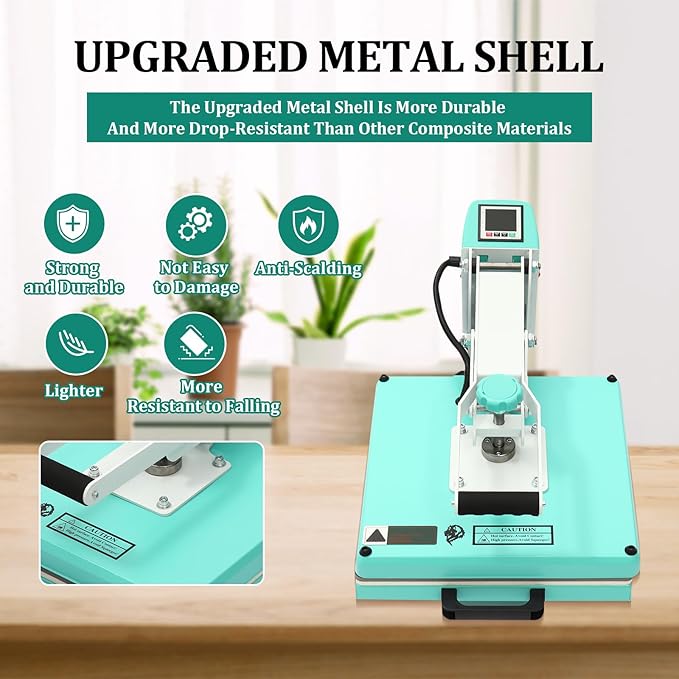 Termofijadora Chic Muse 15x15 Pulgadas, 1200W, 110V, Púrpura miniatura 4