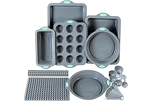 All-Encompassing Silicone Bakeware Set for Culinary Perfection: 8-in-1 Arsenal