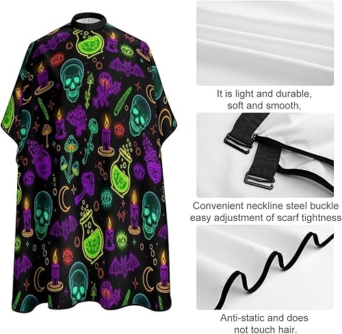 Miniatura 4 de Meaudiwes Capa de peluquería para estilista, capa ligera de peluquería para mujer, capa de peluquería duradera para planchar el cabello