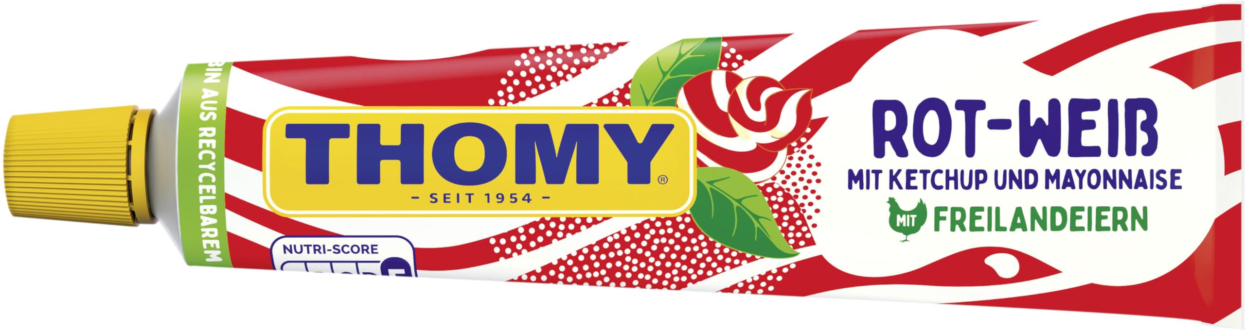 THOMY Rot-Weiß Ketchup & Mayonnaise, 200ml Tube, 1er Pack (1 x 200ml)