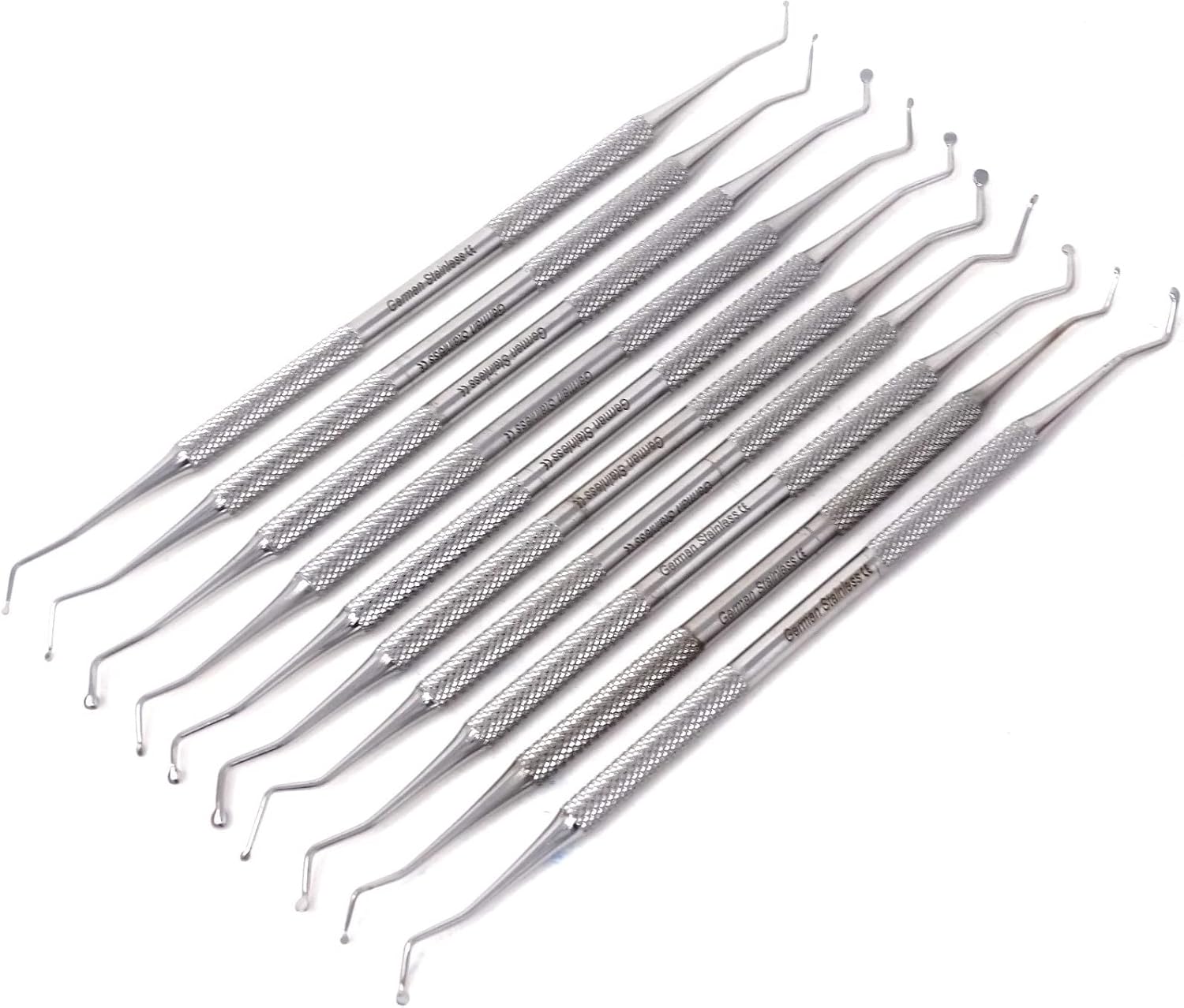 10/PK Excavation Dental Spoon Excavator Set Double Ended