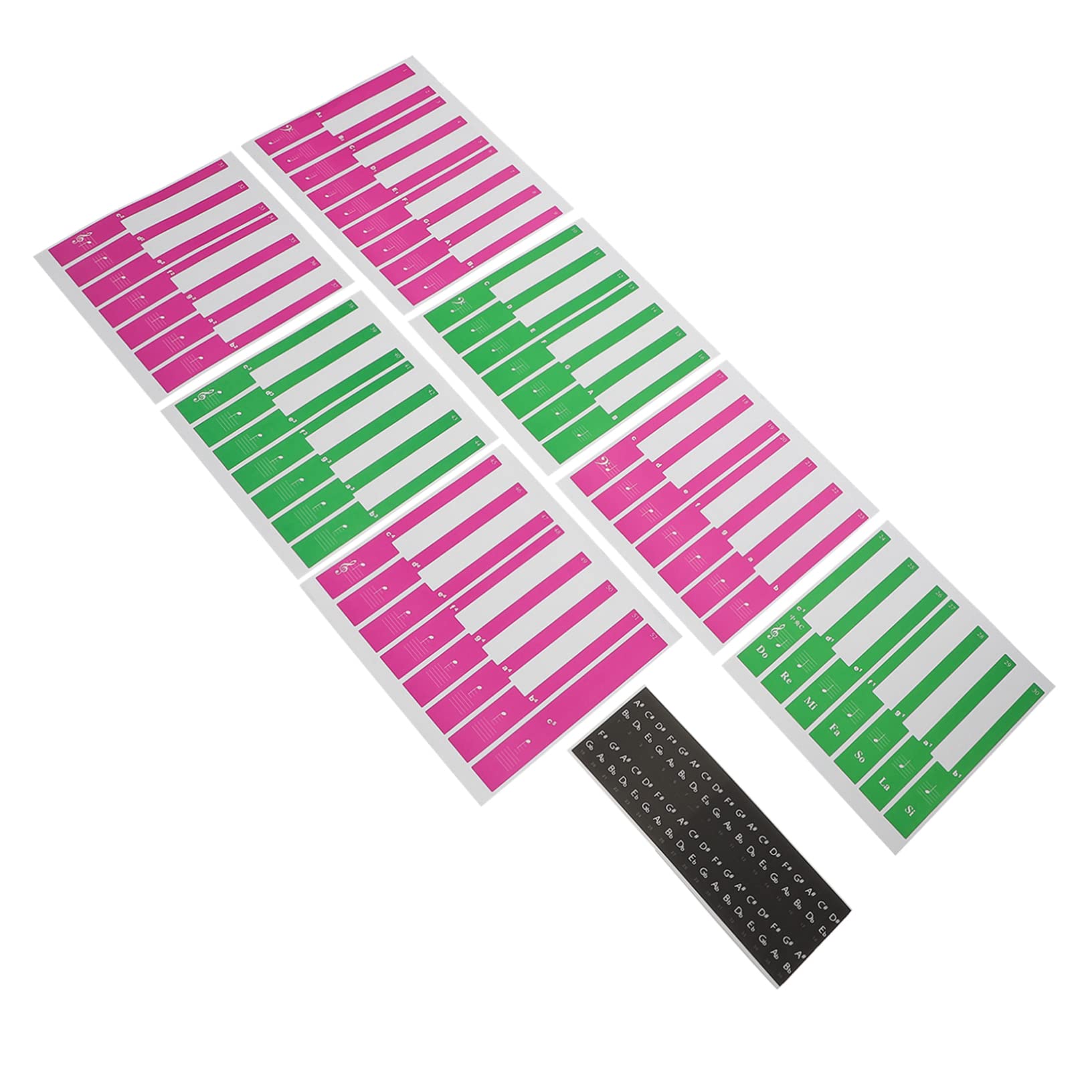 Levemolo Mini Introductory Piano Stickers Removable Decals for Piano Learning and Beginners