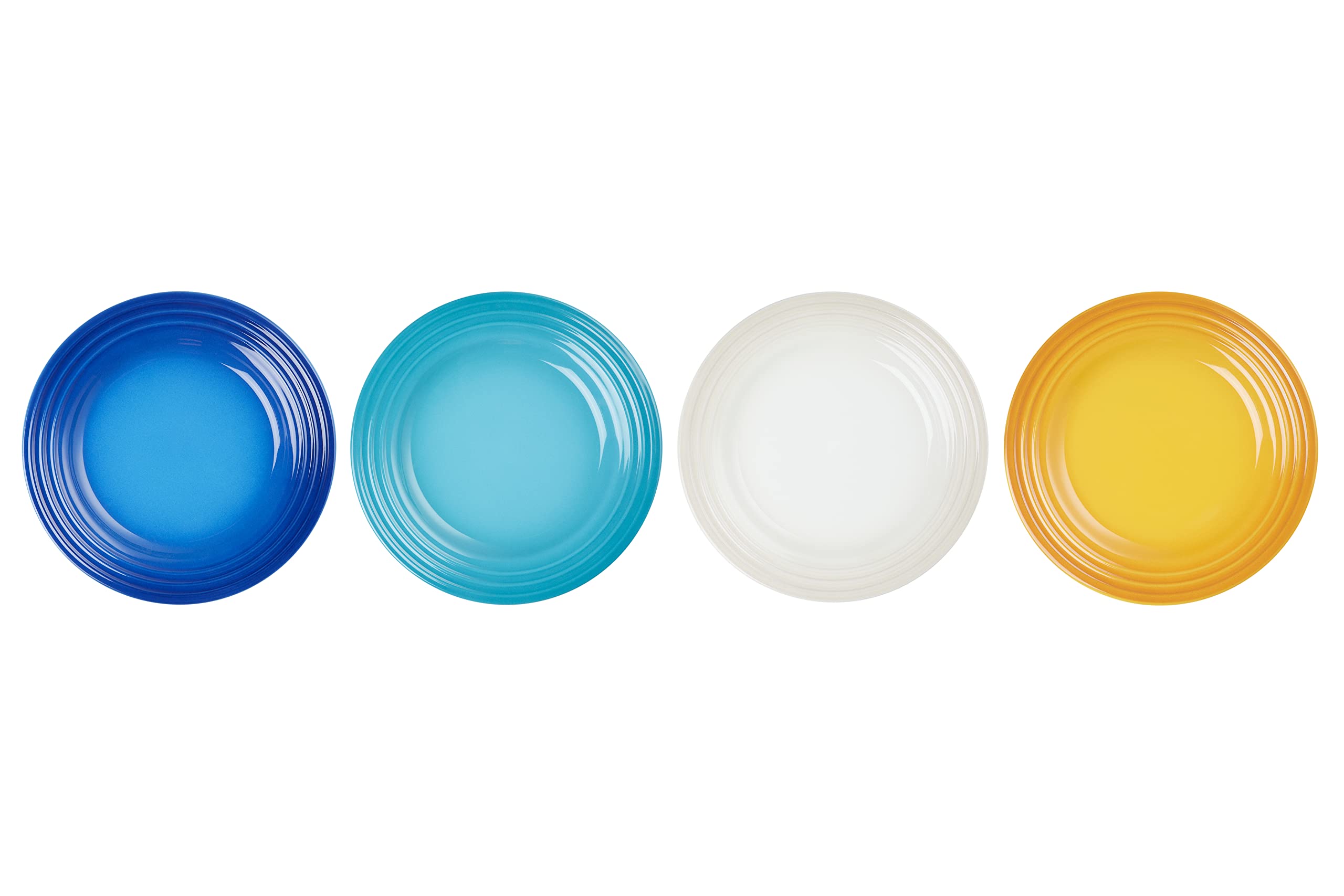 Le Creuset, Steingut-Set mit 4 Vorspeisentellern, 17 cm, Riviera, 89225171219030