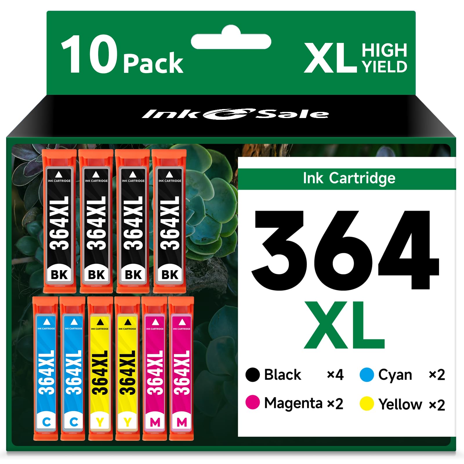 INK E-SALE 364 364XL Druckerpatronen kompatible für HP 364 XL 10er-Pack für Photosmart 5520 5510 5515 5524 6520 7520 Deskjet 3520 3522 3524 3070A Officejet 4620 4622