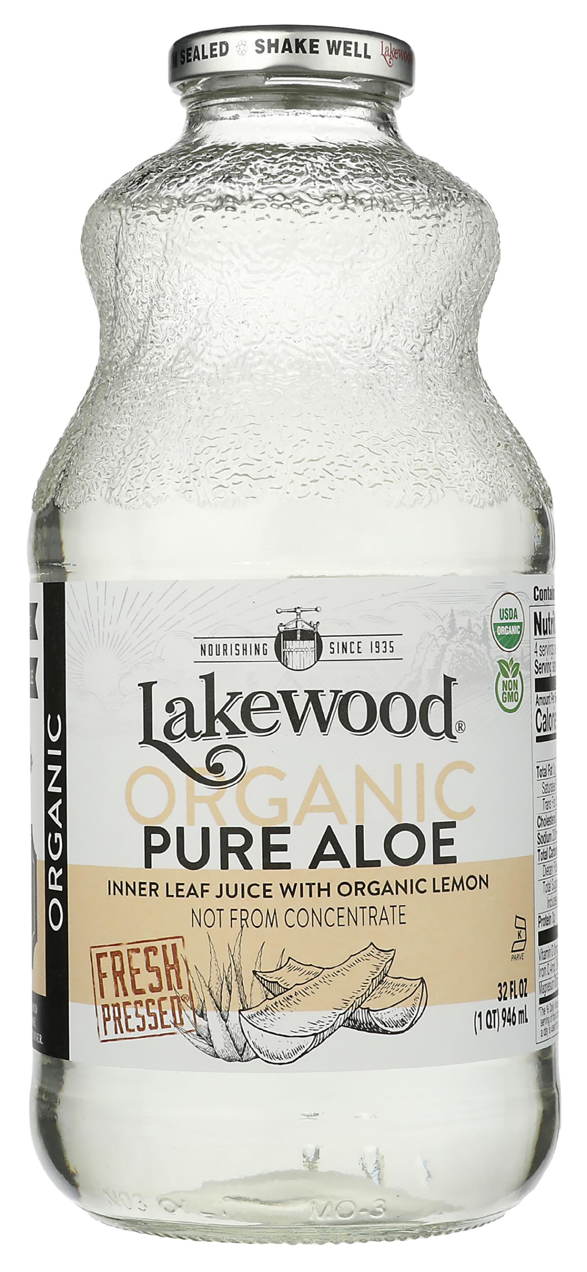 Lakewood Juice Aloe Vera ORG, 32 FO