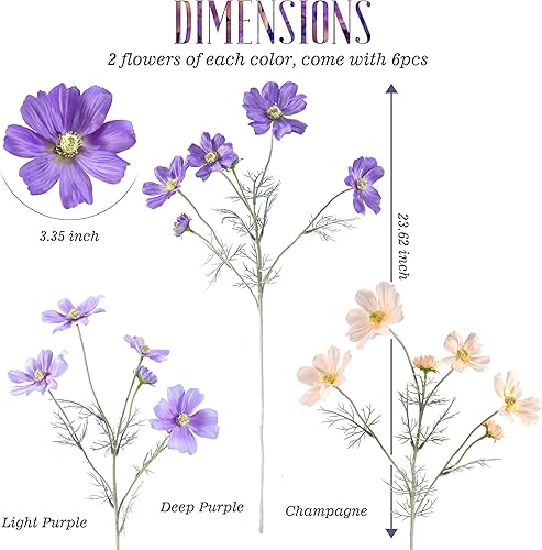 Miniatura 3 de Flores artificiales para decoración, flores de seda Calliopsis de tallo largo, centros de mesa, decoración, ramo de flores falsas, Coreopsis