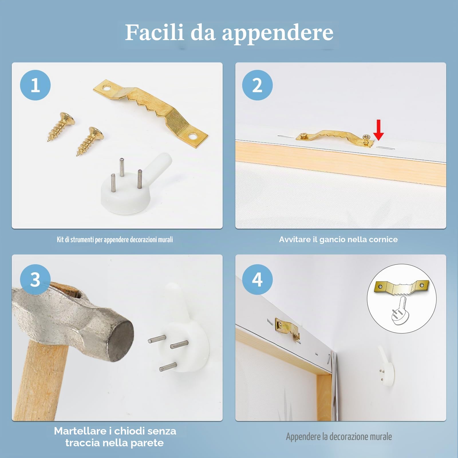 WENGTIAO Stampa su Tela Peonia Bianca Floreale Con Cornice Grande Quadro su Tela Pittura Estetica Fiori Bianchi Quadro Moderno Soggiorno Camera da Letto Decorativo Parete 120x50 cm