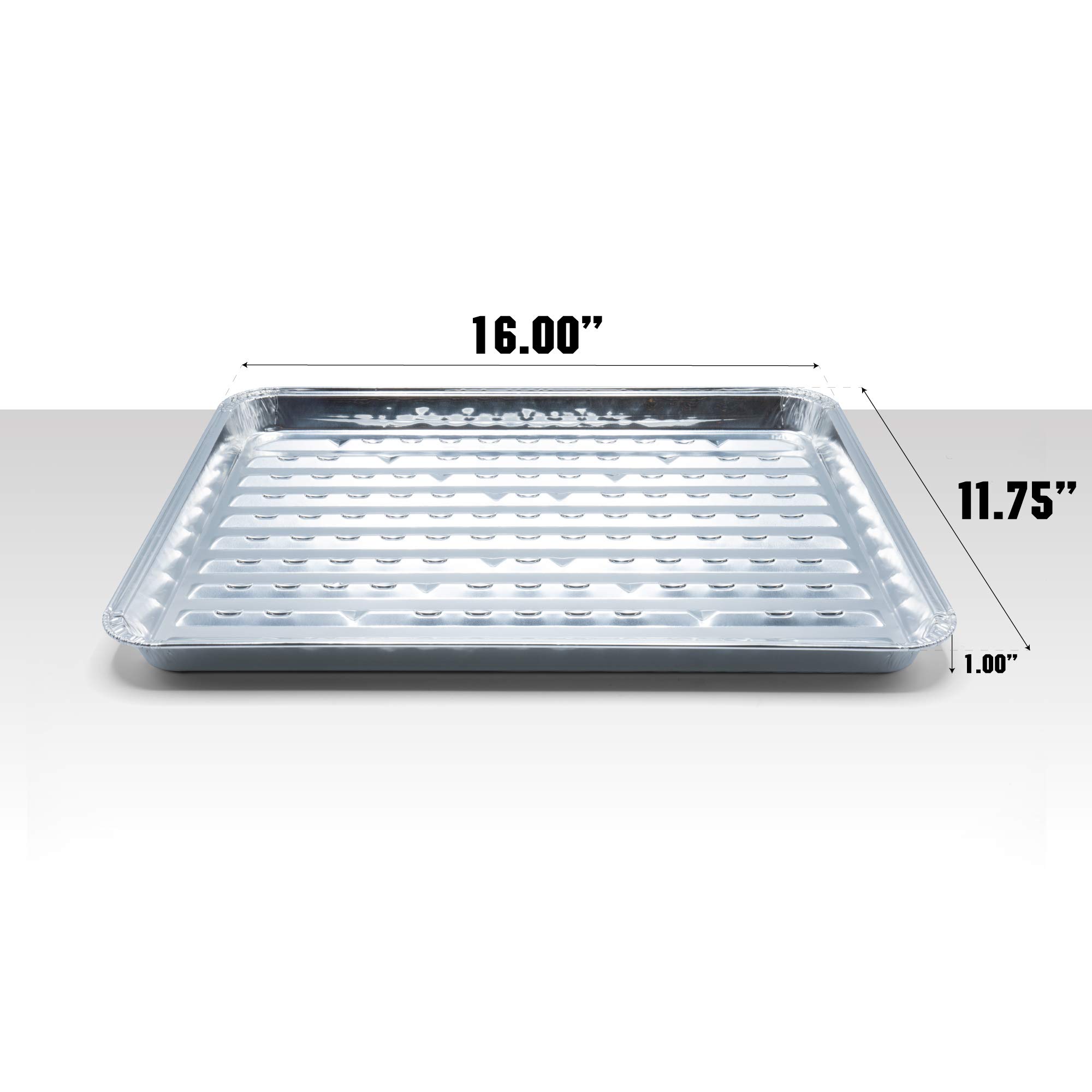 Kingsford Heavy Duty Aluminum Pans - 2 Pack Disposable BBQ Grill Pans For Cooking, Baking & Serving
