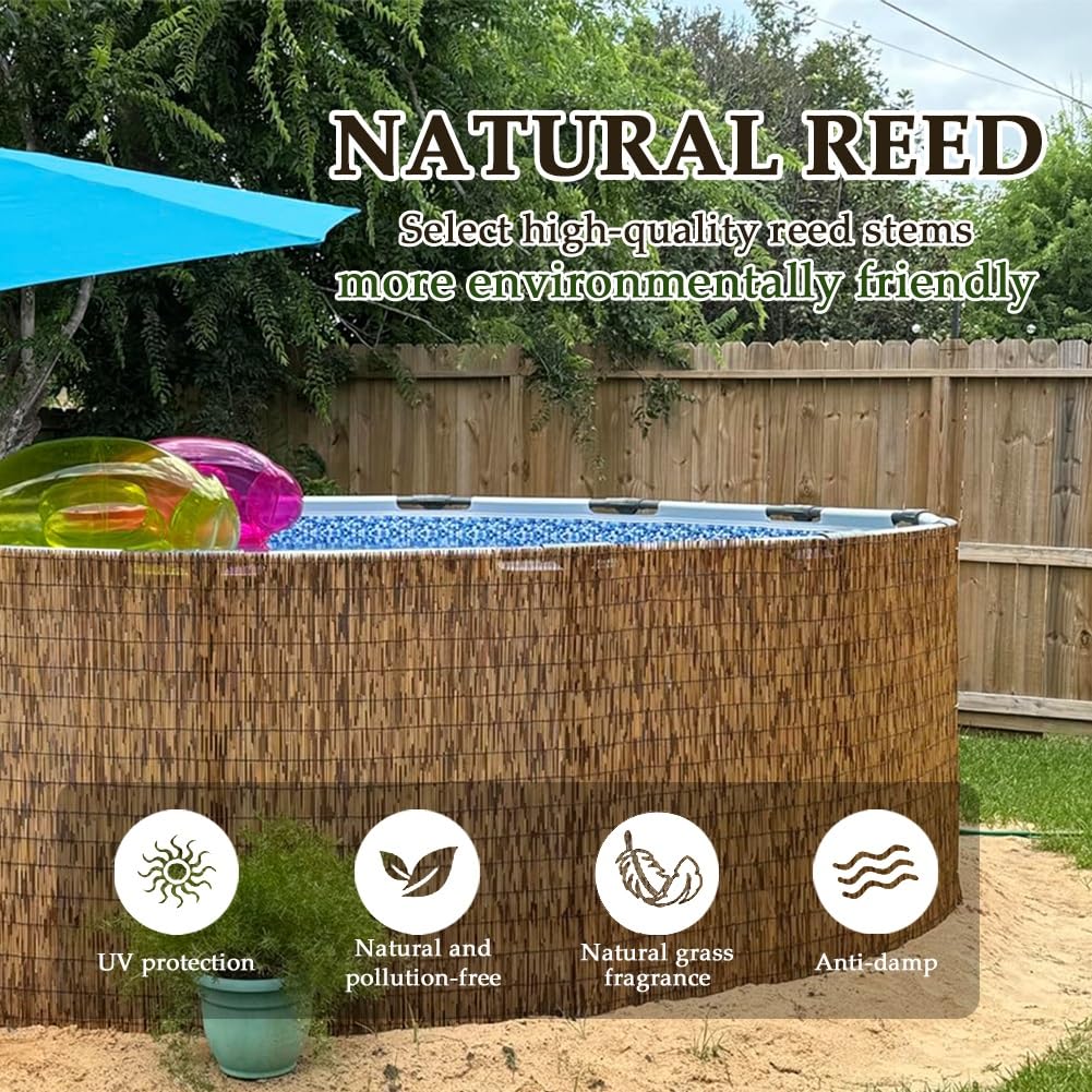Questo bambù Decorativo per recinzioni da Giardino, Altezza 50-160 cm, Rotolo 70x1000 cm, Perfetto per patii, ristoranti, Hotel e gallerie.