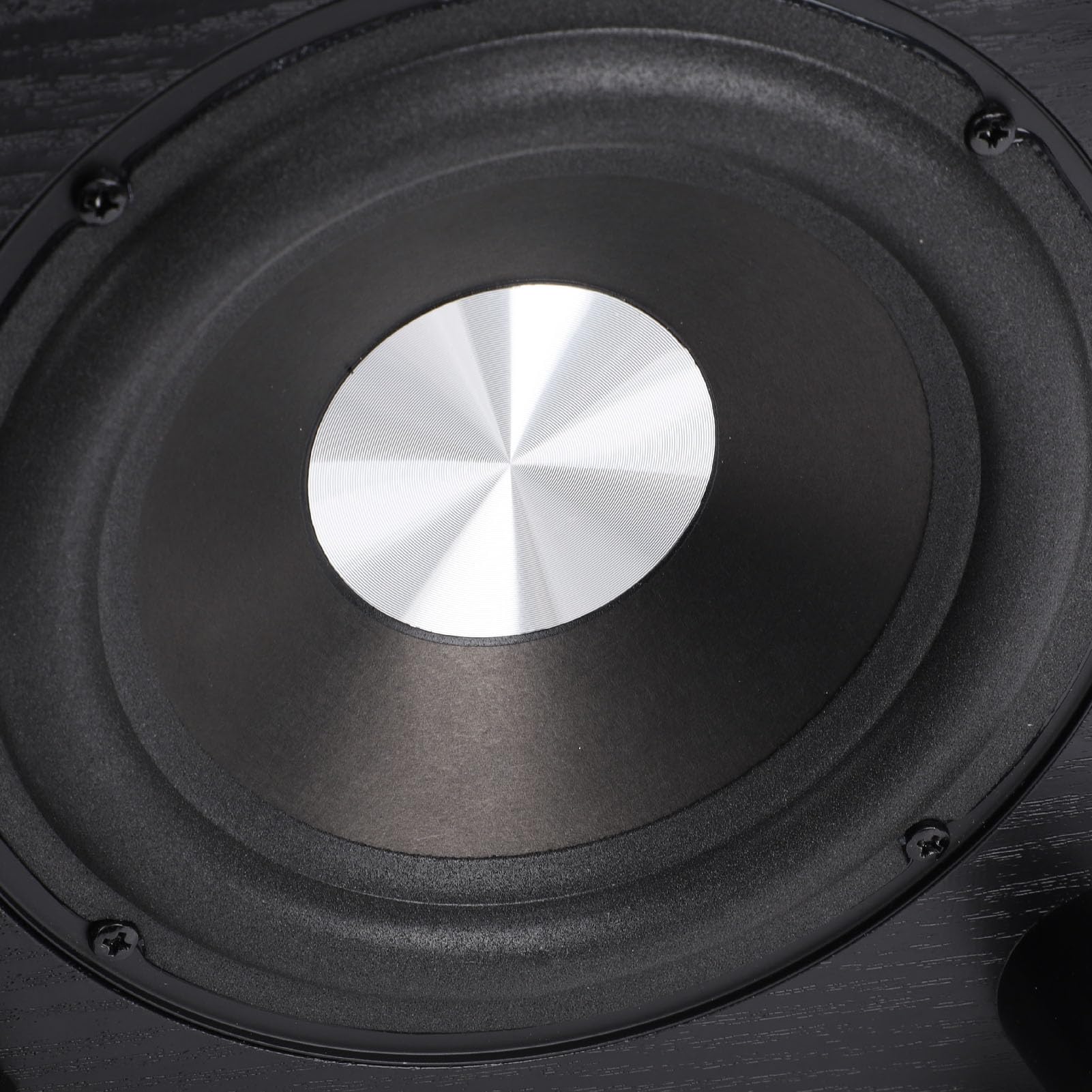 Aktiver 6,5-Zoll-Subwoofer, 100-W-Passivbasslautsprecher mit Tiefem Bass für Heimkino und Fernseher, Plug-and-Play, Kompaktes Heimaudio