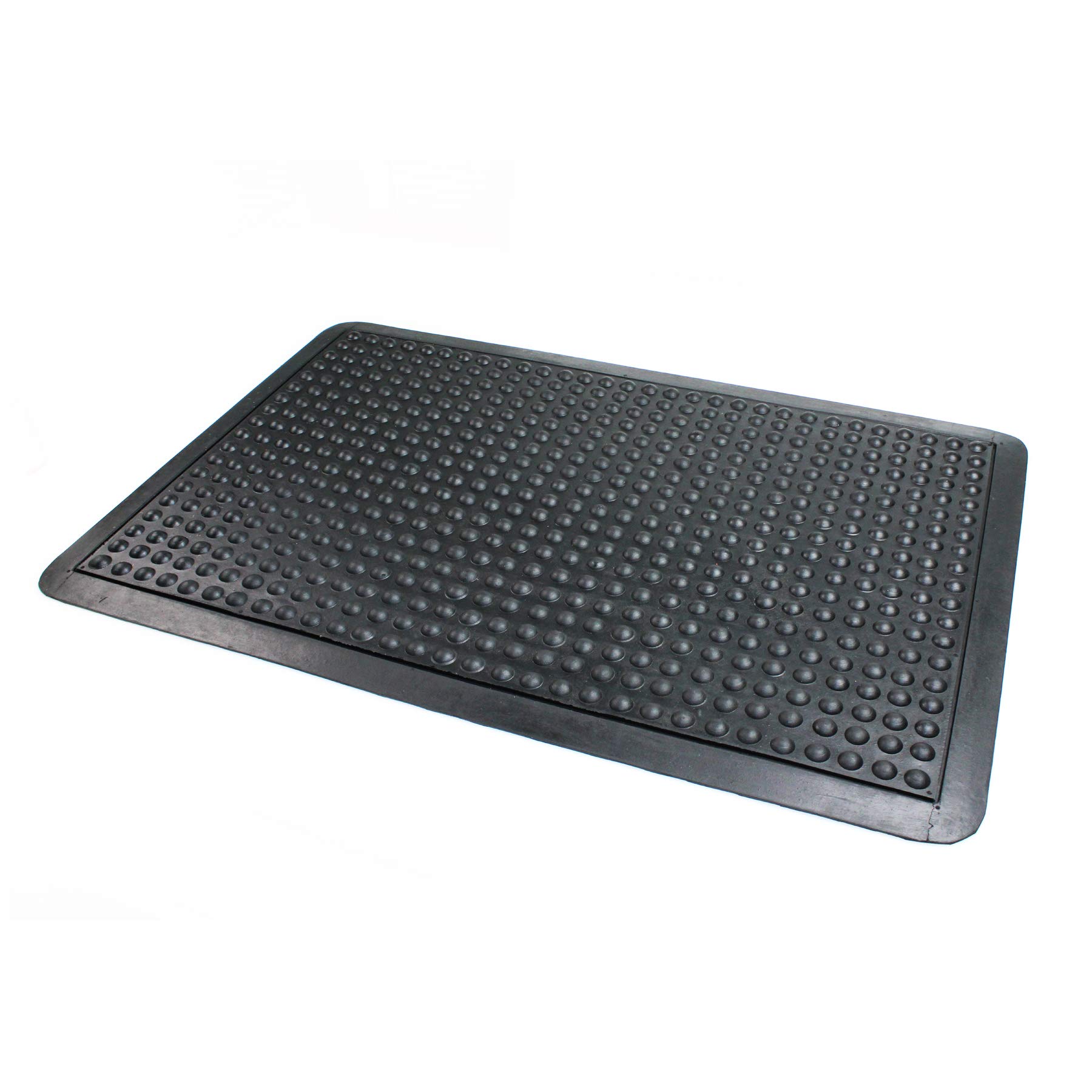 Doortex Anti-Ermüdungsmatte | Arbeitsplatzmatte "anti-fatiguemat" | 90 x 120 cm | aus 100 % Gummi | schwarz | rechteckig | mit Noppenstruktur