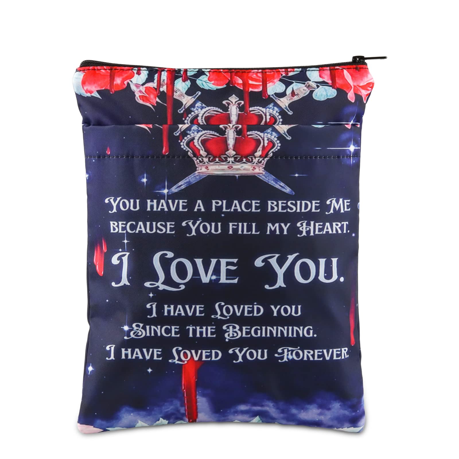 BWWKTOP Battle Blood Book Sleeve Adrian And Isolde Fans Gifts You Have A Place Beside Me Because You Fill My Heart Book Cover Book Protector (you have a)