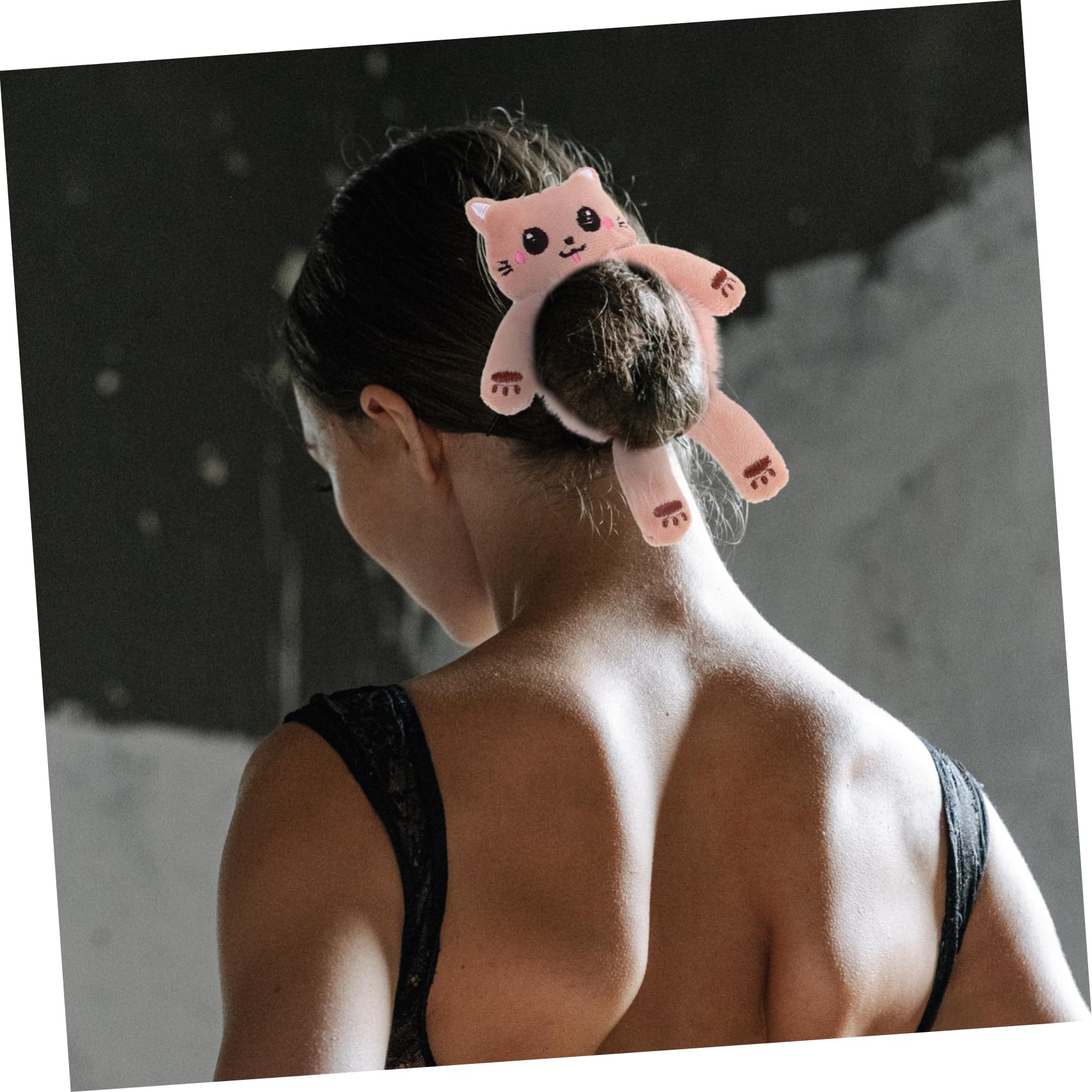 BESTYASH Fluffy Animal Hair Scrunchies Soft Plush Hair Ties for Women Girls Elastic Non-Slip Ponytail Holders Cute Cartoon Accessories for Daily Styling - Image 3