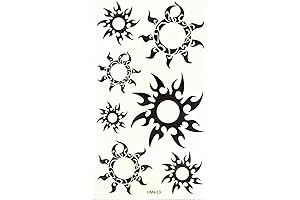 Sun Temporary Waterproof Body Tattoo Sticker (2 pcs/lot)