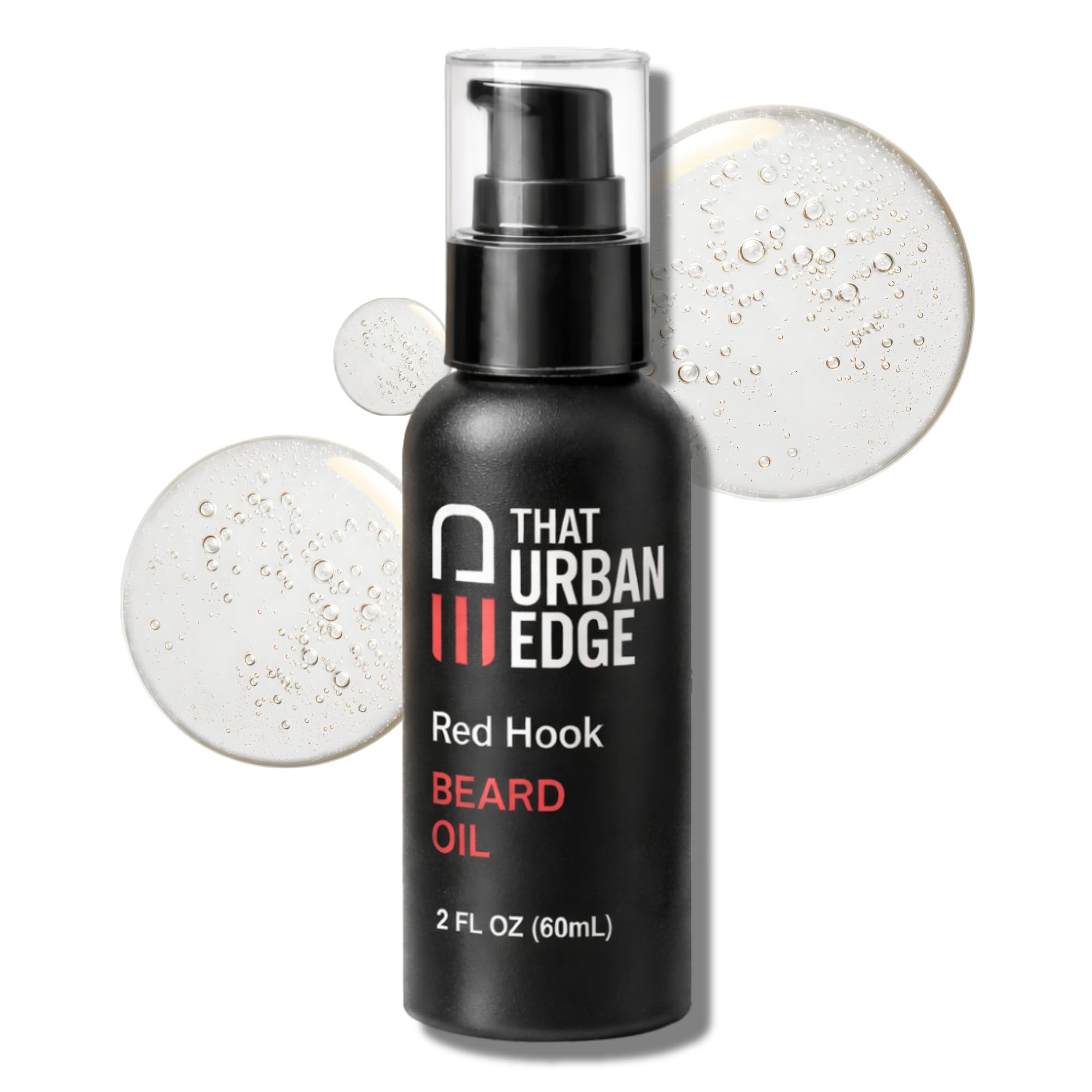 Beard Oil for Black Men & All Beard Types, Non-Greasy Beard Conditioner, Softens & Hydrates, Red Hook Scent, Travel-Friendly, 2 Fl Oz