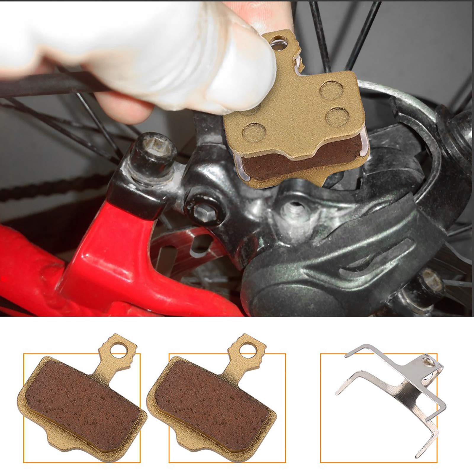 Yuecoom 2 Pairs Bicycle Disc Brake Pads for Srams Avid Elixir R/CR/CR-MAG/X0 XX DB