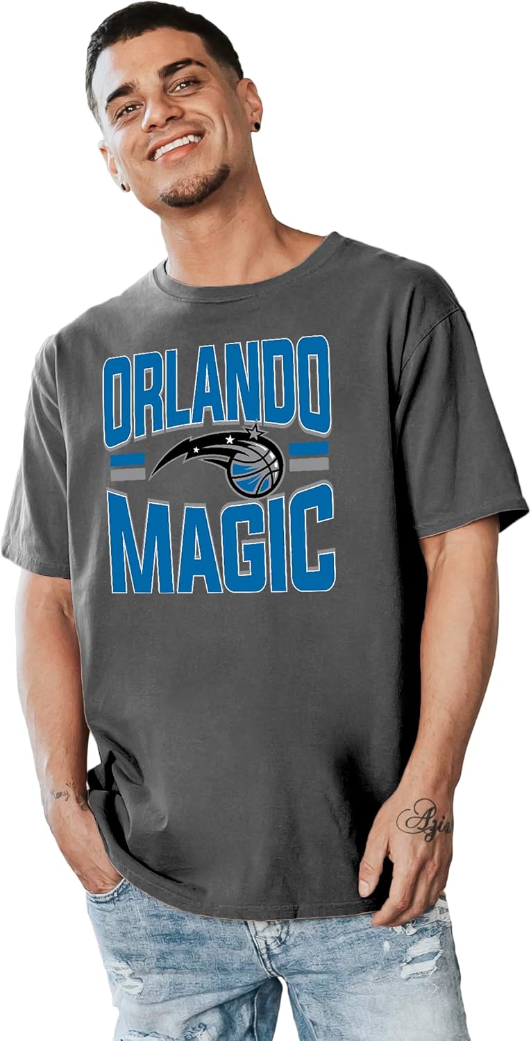 Blue 84 NBA Unisex-Adult NBA Officially Licensed T-Shirt Ringspun Bold Black
