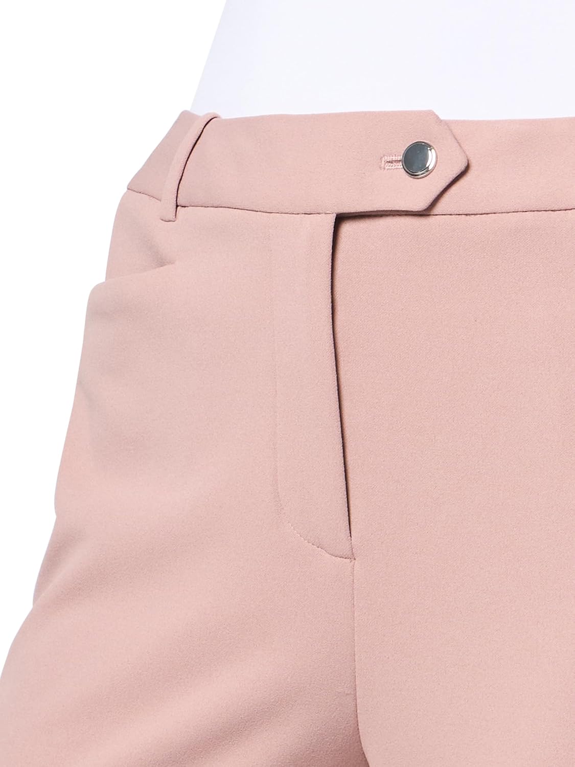Calvin Klein Women's Mid Rise Wide Leg Belt Detail Pant
