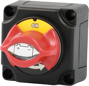WirthCo 20387 Battery Doctor Mini Master Rotary Dial Disconnect Switch with On / Off Knob and Bottom Cover