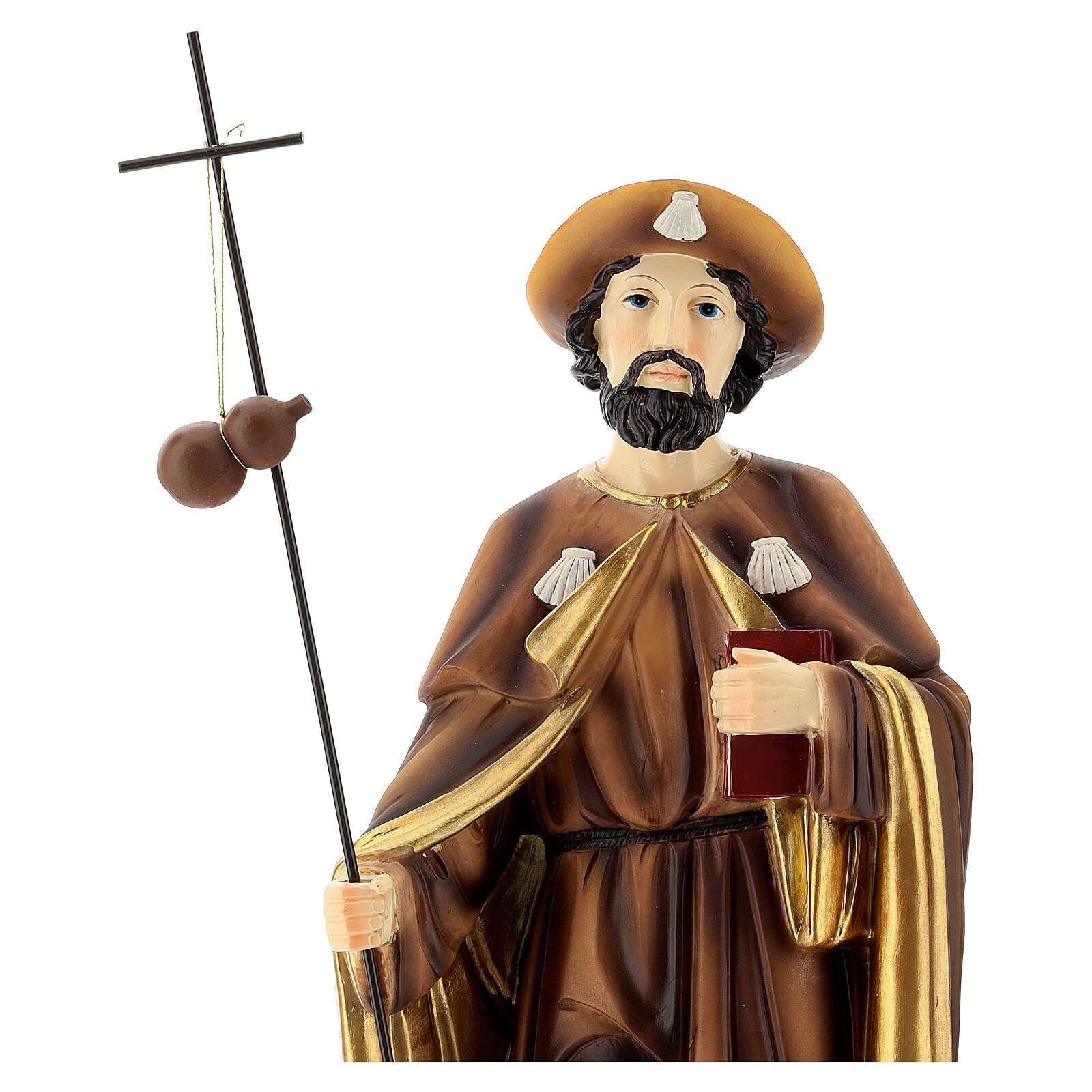 Holyart Statue in resina e PVC: Statua San Giacomo Maggiore 40 cm resina dipinta