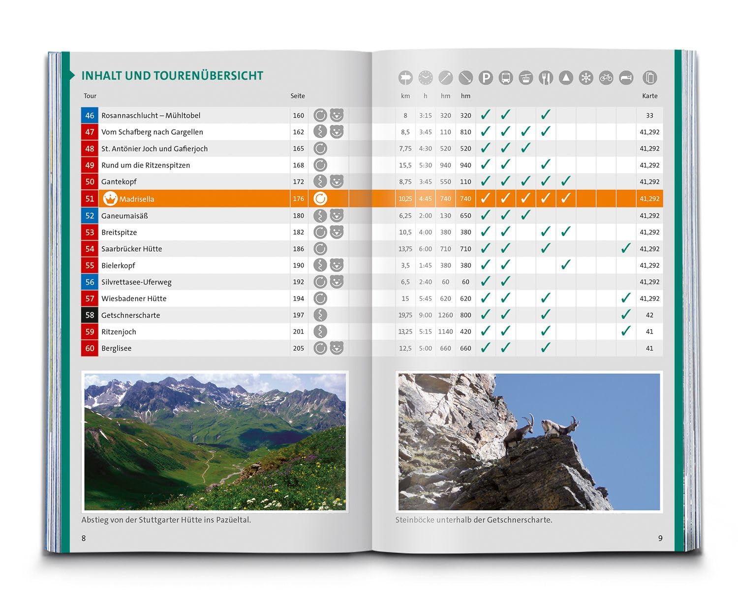 KOMPASS Wanderführer Montafon, Arlberg, Silvretta, 60 Touren mit Extra-Tourenkarte: GPS-Daten zum Download