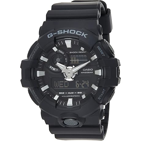 Reloj G-Shock GA-700-1BCR para hombre: funcionalidad excepcional y estilo llamativo