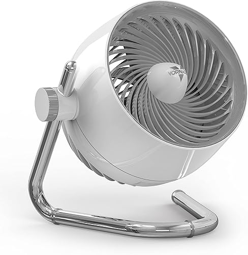 Vornado Pivot5 - Ventilador circulador de aire para toda la habitación con 3 velocidades, eje giratorio, color blanco