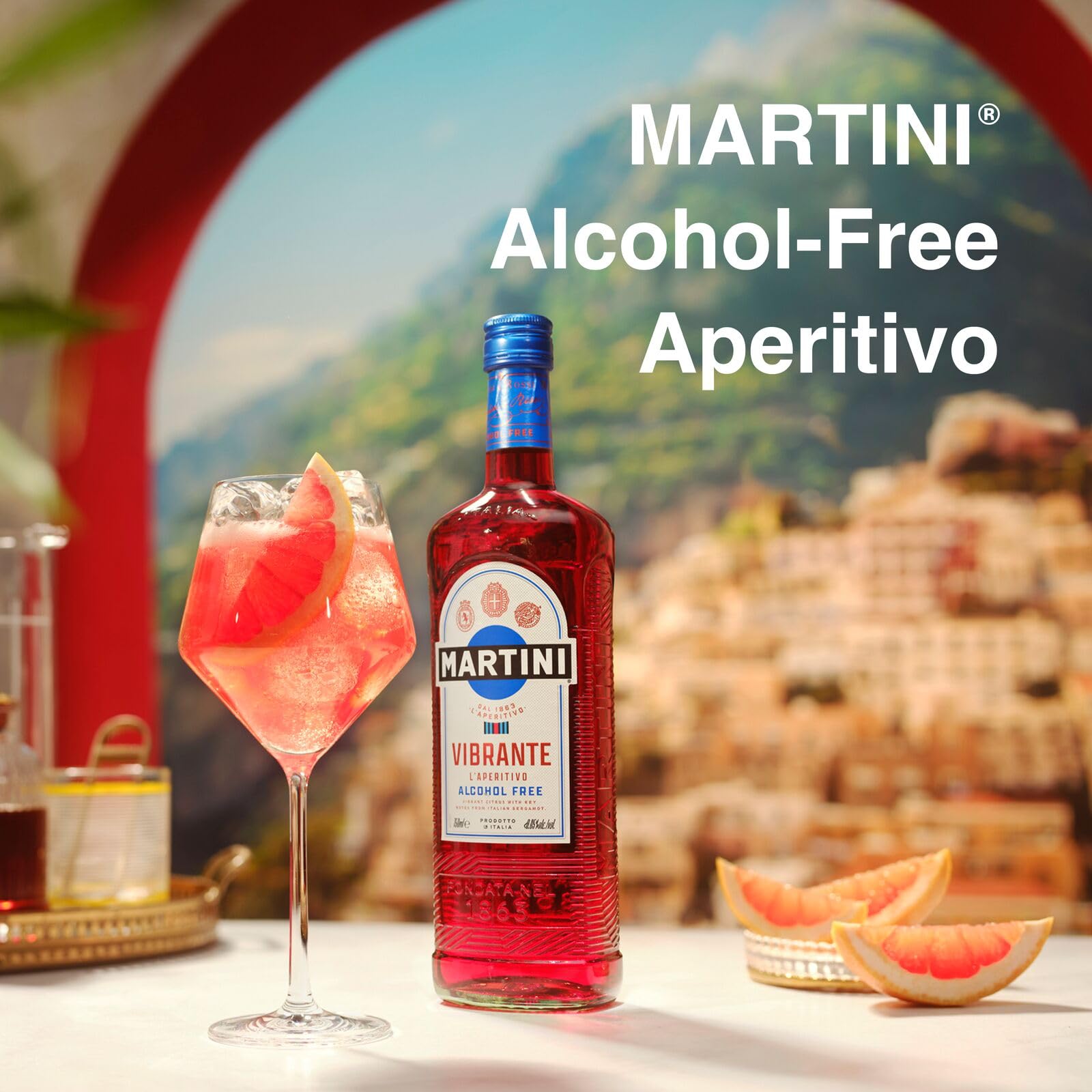 MARTINI Vibrante Non Alcoholic Aperitivo 75cl 750ml Infused with Superior Botanicals Pack of 2 product thumbnail 4