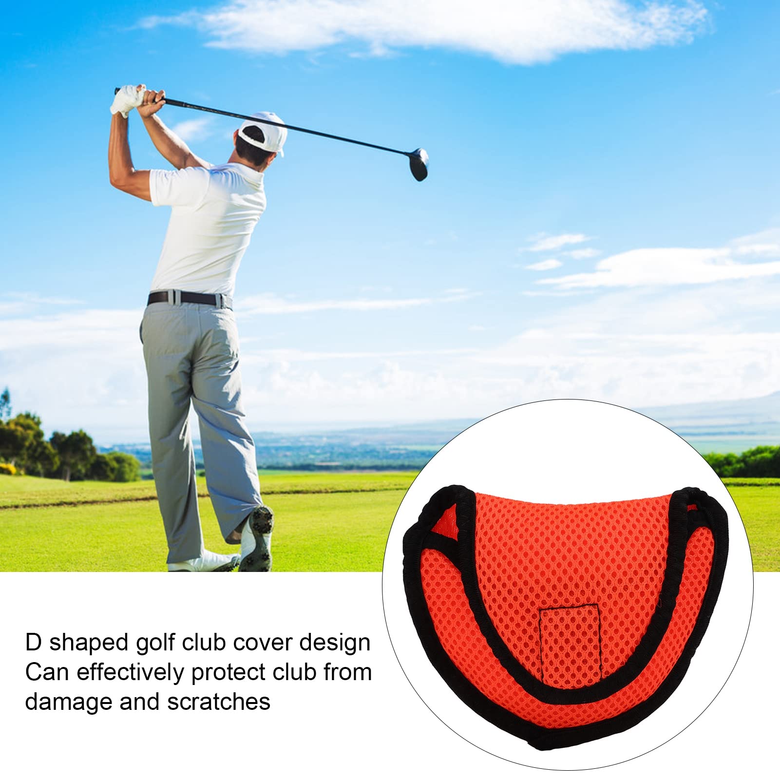 Housse de protection pour tête de fer à repasser de golf personnalisée de haute qualité en cuir PU