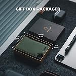 VULKIT Men's Wallet Minimalist Pop Up Card Holder RFID Blocking Magnetic Closure Leather Wallet with ID Window for Cash & Credit Cards Up To 11 Cards, Olive, Minimalist