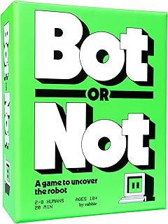 Rabble Bot or Not - A Game to Uncover The Robot | 2-8 Players, Party Games, Family, Teens, Adults, 2 Player Games, Board Games, Card Games