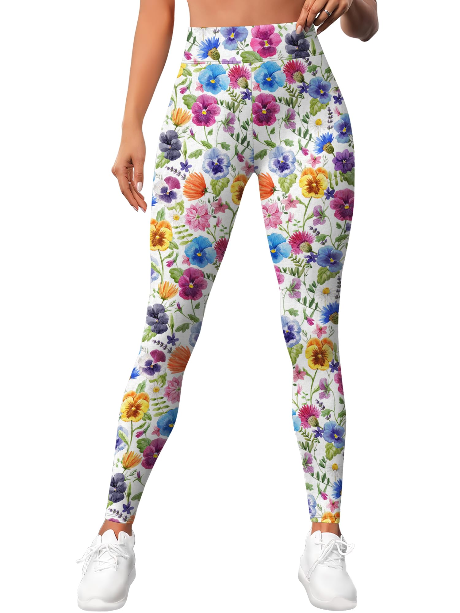 PAGYMO Leggings stampati da donna con motivo grafico pazzo carino design a vita alta allenamento atletica palestra corsa yoga pantaloni | Stampa grafica, simpatico motivo colorato, leggings a vita alta, pantaloni da yoga per allenamento atletico palestra