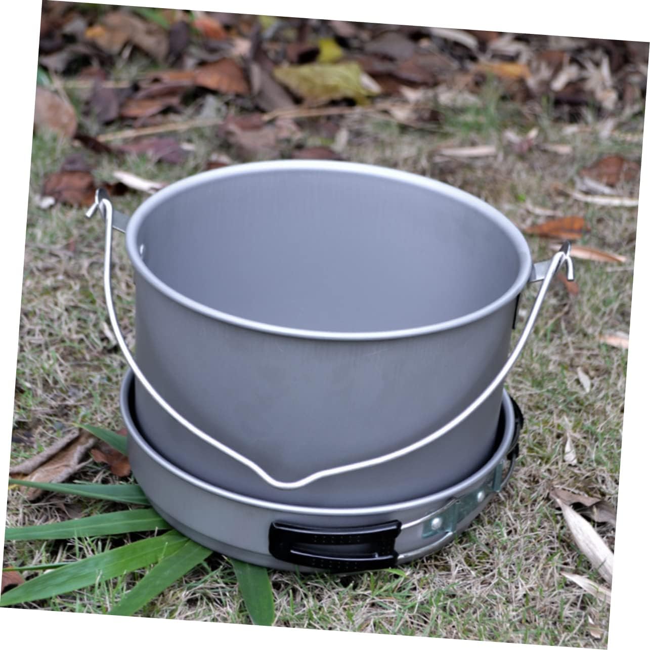 1set Portable Outdoor Camping Cookware for People Lightweight Non-stick Cooking Pots and Pans for Hiking Backpacking and Picnics