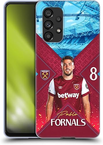 Head Case Designs Officially Licensed West Ham United FC Pablo Fornals 202324 First Team Soft Gel Case Compatible with Samsung Galaxy A53 5G (2022)